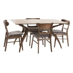 5pc 60" Idalia Mid-Century Modern Dining Set - Christopher Knight Home -Ckhome2u Store GUEST 85bdb456 59e0 4b76 abce 93540e929c65