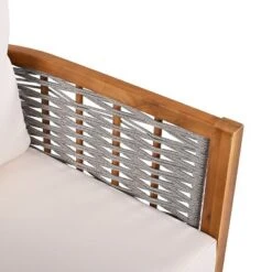 Christopher Knight Home Liliana Modern Patio Acacia Wood Woven Rope Armchair With Thick Cushions -Ckhome2u Store GUEST 8904ae37 b43f 4981 bcff ef7f42604ec8