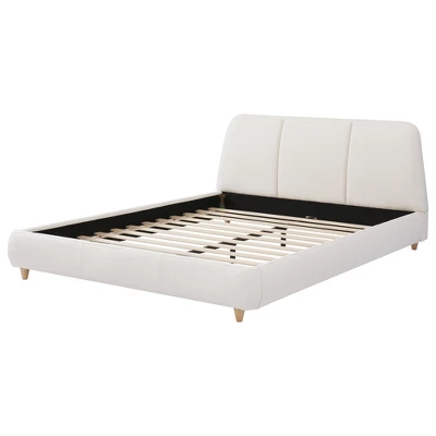 Christopher Knight Home Cletes Modern Wood And Metal Platform Bed With Upholstered Headboard 7 Christopher Knight Home Cletes Modern Wood And Metal Platform Bed With Upholstered Headboard - Image 7
