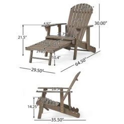 Christopher Knight Home Outdoor Acacia Wood Reclining Adirondack Chair With Expandable Footrest -Ckhome2u Store GUEST 89bfc033 4e85 4f5c 85ae 9fa4f85079d3