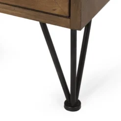 Pilster Contemporary End Table With Storage Walnut/Natural/Black - Christopher Knight Home -Ckhome2u Store GUEST 8a889c04 7389 4561 b658 8e9e9f7f02e7