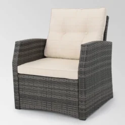 Sanger 5pc Wicker Chat Set Gray - Christopher Knight Home -Ckhome2u Store GUEST 8b40fa5b 6321 4602 a91f 677374648f59