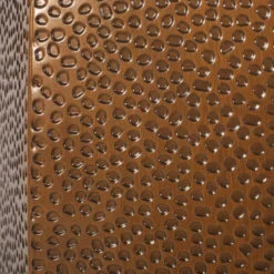 Pamsha Modern Hammered Iron Geometric Brushed Antique Side Table Bronze - Christopher Knight Home -Ckhome2u Store GUEST 8bcd6507 af0f 4c8b a046 deba2480f9ef