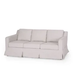 Arrastra Contemporary Fabric 3 Seater Sofa With Skirt - Christopher Knight Home -Ckhome2u Store GUEST 8bf2d742 c19e 4d17 8dcb 4755a576104b