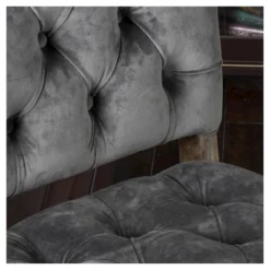 Set Of 2 Saltillo New Velvet Dining Chair Charcoal - Christopher Knight Home -Ckhome2u Store GUEST 8d12d186 eee0 4ddb aaaf 61202fa989aa