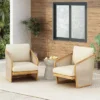 Christopher Knight Home Bendgn Patio Acacia Wood And Textilene Club Chair With Cushion, Teak/Beige -Ckhome2u Store GUEST 8d221ce9 eeb4 4fa4 a760 5853f58e26d9