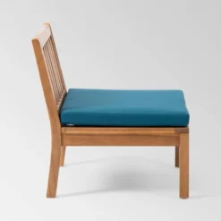 Yadira 3pc Acacia Wood Chat Set - Teak/Dark Teal - Christopher Knight Home -Ckhome2u Store GUEST 8e8f7500 8696 4019 8d01 398840f6f7db