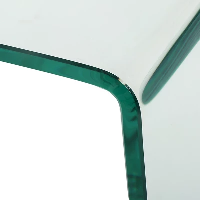 Set Of 2 Ramona Nesting Tables Glass - Christopher Knight Home 3 Set Of 2 Ramona Nesting Tables Glass - Christopher Knight Home - Image 3