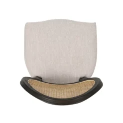 Christopher Knight Home Govan Upholstered Wood And Cane Dining Chairs (Set Of 2), Beige/Natural Brown/Dark Brown -Ckhome2u Store GUEST 8efbc8d8 7f51 417d b0ac 662b4b57e3cb