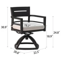 Christopher Knight Home Olivia Modern Aluminum Stable Base Swivel Chairs With Removable Sunbrella Cushions ( Set Of 2) -Ckhome2u Store GUEST 90214e4c ba29 4d16 8753 891bd83b7d0a