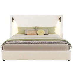 Christopher Knight Home Angelo Wood Upholstered Platform Bed With Headboard And Reading Lamp, White 10 Christopher Knight Home Angelo Wood Upholstered Platform Bed With Headboard And Reading Lamp, White -Ckhome2u Store GUEST 9079688d 18b3 40fd 829a fbe43047d4c6