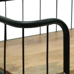 Colwill Modern Industrial Handcrafted Mango Wood Kitchen Cart With Wheels Natural/Black - Christopher Knight Home -Ckhome2u Store GUEST 915b02a8 b103 473e 830e a15110368ba0