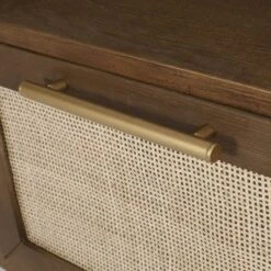 Boyes Contemporary End Table With Hutch Walnut/Natural/Antique Gold - Christopher Knight Home -Ckhome2u Store GUEST 96f3225a 59de 477d bf0e 7baa804ae467