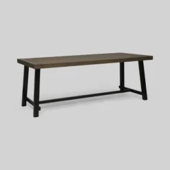 Carlisle Rectangle Acacia And Iron Patio Dining Table - Christopher Knight Home -Ckhome2u Store GUEST 97d112e0 1626 48e7 8458 efa0333dd751