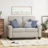 Bernietta Mid-Century Modern Minimal Loveseat Beige - Christopher Knight Home -Ckhome2u Store GUEST 9834a0ae e02a 4185 9b2e f60af9834ed9