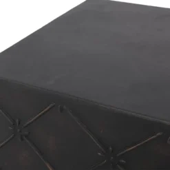 Acosta Outdoor Small Square Light Weight Concrete Side Table Antique Copper - Christopher Knight Home