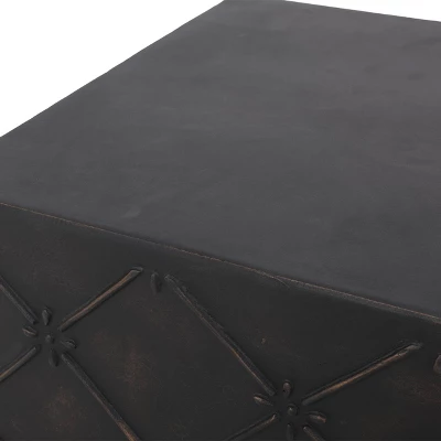 Acosta Outdoor Small Square Light Weight Concrete Side Table Antique Copper - Christopher Knight Home 1 Acosta Outdoor Small Square Light Weight Concrete Side Table Antique Copper - Christopher Knight Home