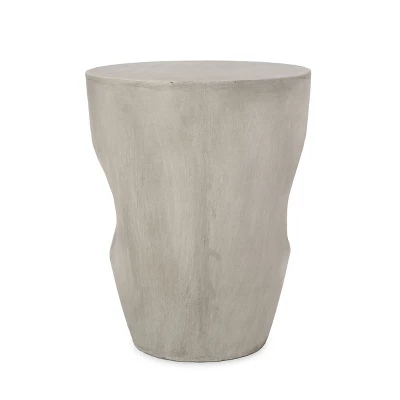 Christopher Knight Home Sirius Outdoor Contemporary Lightweight Concrete Accent Side Table 5 Christopher Knight Home Sirius Outdoor Contemporary Lightweight Concrete Accent Side Table - Image 5