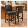 Set Of 2 26" Portman Bonded Leather Counter Height Barstool Brown - Christopher Knight Home -Ckhome2u Store GUEST 9a9587a3 e623 41f6 bff2 dbf9faca82bd