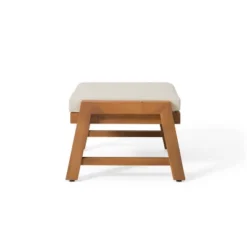 Christopher Knight Home Temecula Acacia Wood Ottomans With Cushion (Set Of 2) -Ckhome2u Store GUEST 9bb5fe21 2b00 4567 ad27 091eae520f7f