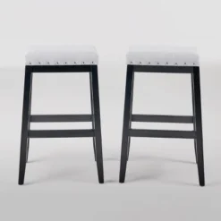 Set Of 2 Greely Farmhouse Barstools - Christopher Knight Home -Ckhome2u Store GUEST 9bb8970e bc26 4b85 a67a 3488a6920d8d