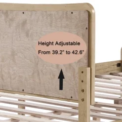 Christopher Knight Home Odila Boho Wood Platform Bed With Rattan Curved Adjustable Height Headboard -Ckhome2u Store GUEST 9bd9dcb6 eff2 49c2 ba3e 34e9e07635b0