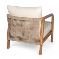 Christopher Knight Home Ivana Patio Woven Rope Acacia Wood Club Chair With Deep Cushions -Ckhome2u Store GUEST 9be61e00 9687 4c5c b287 8d9a3153fdd3