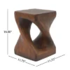 Twisted Spiral Patio End Tables, MGO Accent Table, Wood-Look Outdoor End Table For Patio Or Indoor Use, Outdoor Side Table -Christopher Knight Home -Ckhome2u Store GUEST 9d126be7 1985 4283 bd90 71d44f63943a