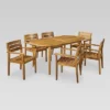 Midvale 7pc Acacia Wood Dining Set - Teak - Christopher Knight Home -Ckhome2u Store GUEST 9edc44fc 1cb1 4bd2 a6b4 9c7373e0f08d