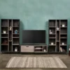3pc Houlihan Mid-Century Entertainment Center Set Sonoma Gray Oak - Christopher Knight Home -Ckhome2u Store GUEST 9f98a01b b2dd 4e22 95c5 ad3df582aa9b