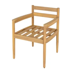 Christopher Knight Home Tarek Rustic Outdoor Upholstered Dining Arm Chair With Slat Design (Set Of 2) -Ckhome2u Store GUEST 9fd4bfd5 f849 4fff 949d 89b74bcc79fa