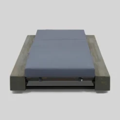 Broadway 2pk Acacia Wood Chaise Lounge Gray/Dark Gray - Christopher Knight Home: Weather-Resistant, Poolside Lounging -Ckhome2u Store GUEST a2c1c81d 65d3 474c 8e07 eb39a7315521