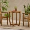 Carina Round Acacia Wood Accent Table - Teak - Christopher Knight Home -Ckhome2u Store GUEST a3831a38 06f8 4a9d bb82 30fcb42a5f95