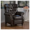 Walder Bonded Leather Press-Back Recliner Club Chair Brown - Christopher Knight Home -Ckhome2u Store GUEST a4000245 f932 4b1f 8ac8 b6c3be45ccf8