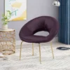 Pincay Modern Glam Velvet Accent Chair - Christopher Knight Home