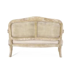 Saley French Country Wood And Cane Loveseat - Christopher Knight Home -Ckhome2u Store GUEST a6845b86 6d0e 42ed 84c3 6f83c8483008