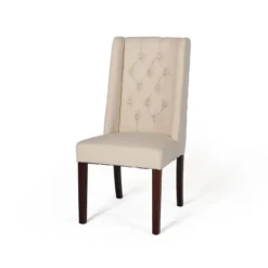 Set Of 2 Blount Wooden Dining Chairs With Fabric Cushions Beige/Natural Finish - Christopher Knight Home 15 Set Of 2 Blount Wooden Dining Chairs With Fabric Cushions Beige/Natural Finish - Christopher Knight Home -Ckhome2u Store GUEST a797d124 7038 413a 877d 48973887d66d