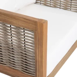 Christopher Knight Home Burchett Outdoor Acacia Wood And Rattan Club Chair With Cushions -Ckhome2u Store GUEST a7e0ef59 cfe3 4a48 828f d5f426ffa285