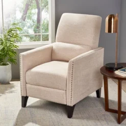 Alscot Contemporary Push Back Recliner - Christopher Knight Home