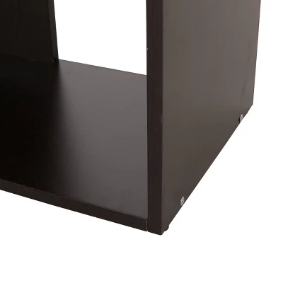 71" Sparks Modern Geometric High Shelf Bookcase Dark Gray - Christopher Knight Home 3 71" Sparks Modern Geometric High Shelf Bookcase Dark Gray - Christopher Knight Home - Image 3