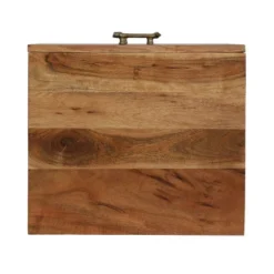 Terrell Handcrafted Boho Acacia Wood 3 Drawer Nightstand Dark Natural - Christopher Knight Home -Ckhome2u Store GUEST ad1fb4f3 da85 4971 8c6e 771a258e645c