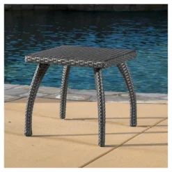 Honolulu Wicker Patio Accent Table - Gray - Christopher Knight Home -Ckhome2u Store GUEST ad88291b f17f 4559 8c4c 8523d147fdf3