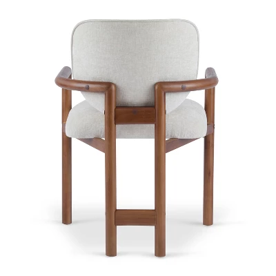 Christopher Knight Home Edge Modern Rubberwood Upholstered Dining Chairs (Set Of 2) 5 Christopher Knight Home Edge Modern Rubberwood Upholstered Dining Chairs (Set Of 2) - Image 5