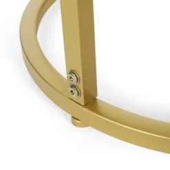 Ingersol Modern Glam C Shaped End Table White/Gold - Christopher Knight Home -Ckhome2u Store GUEST aec84aa8 9f28 4861 a6b4 cb25e388876d