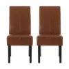 Christopher Knight Home Set Of 2 Pertica Faux Leather Upholstered T Stitch Dining Chairs Cognac Brown/Espresso 10 Christopher Knight Home Set Of 2 Pertica Faux Leather Upholstered T Stitch Dining Chairs Cognac Brown/Espresso -Ckhome2u Store GUEST af336b6b c510 45aa 884a 5d4410387713