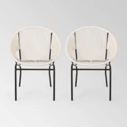 Nusa 2pk Faux Rattan Patio Club Chairs - Christopher Knight Home -Ckhome2u Store GUEST b12ba313 e0f5 4873 b0cb d33442562e9b
