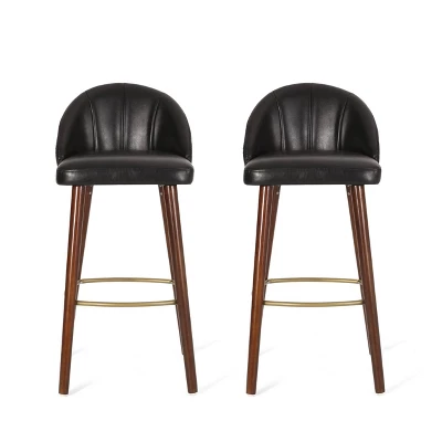 2pc Cullimore Contemporary Channel Stitch Counter Height Barstools - Christopher Knight Home 10 2pc Cullimore Contemporary Channel Stitch Counter Height Barstools - Christopher Knight Home - Image 10