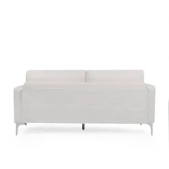 Dallin Contemporary Fabric 3 Seater Sofa Beige/Silver - Christopher Knight Home -Ckhome2u Store GUEST b247b9f2 61a2 4371 97ff 7b7aa0797d07