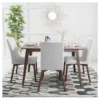 50" 5pc Orrin Dining Set Natural Walnut/Light Beige - Christopher Knight Home -Ckhome2u Store GUEST b6b0bd3c 8dea 4b86 ab8a e0d601b087a0