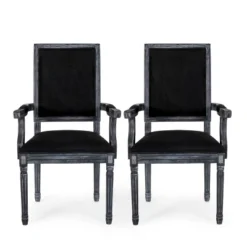 Set Of 2 Maria French Country Wood Upholstered Dining Chairs - Christopher Knight Home -Ckhome2u Store GUEST b846655e 5e6c 4691 b422 7cf95456cb40